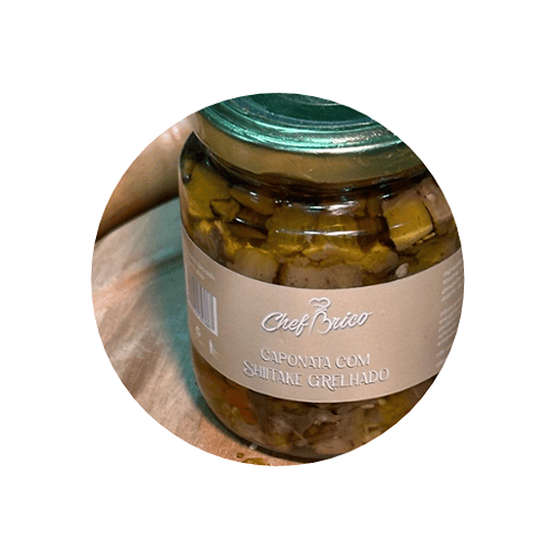 Caponata com Shiitake Grelhado | ChefBrico